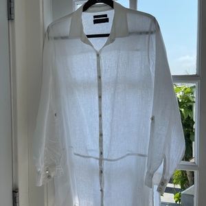 Tahari button up Top/Cover-up